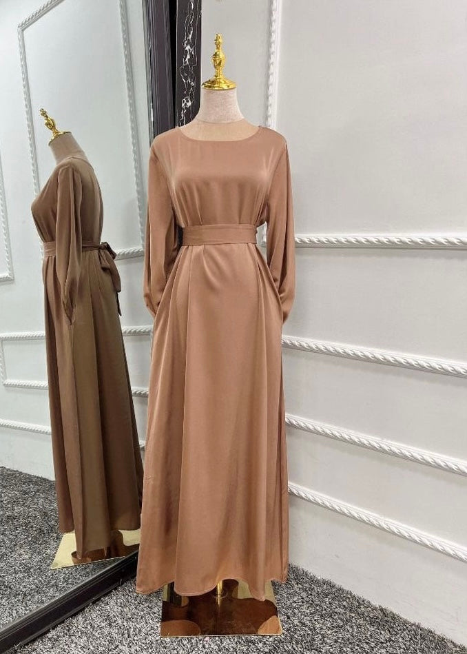 Satin Belt Abaya