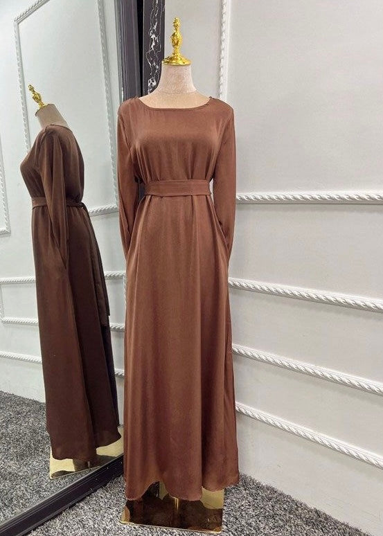 Satin Belt Abaya