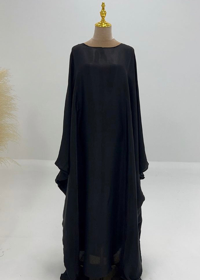 Satin iridescent Batwing Kaftan