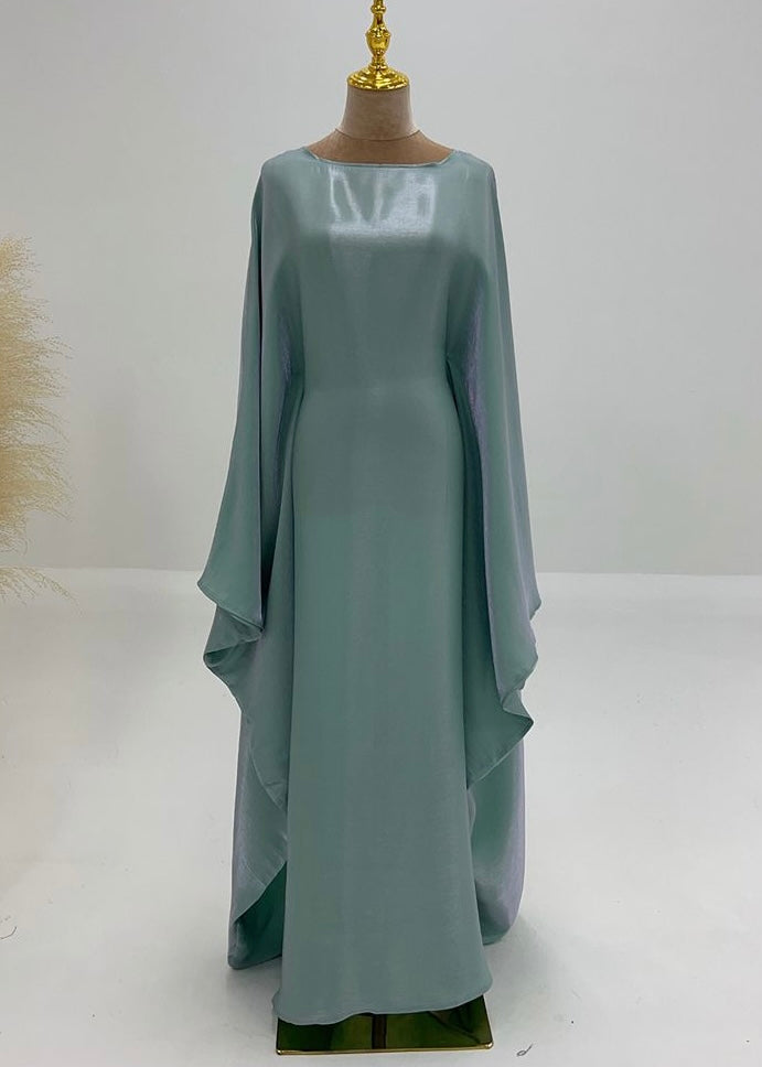 Satin iridescent Batwing Kaftan