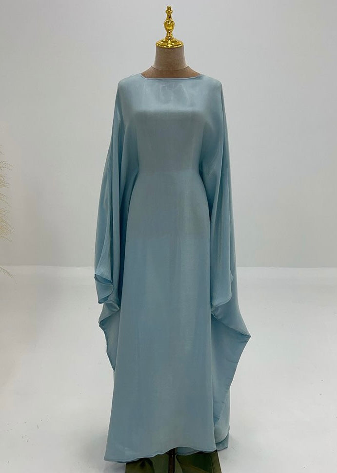 Satin iridescent Batwing Kaftan