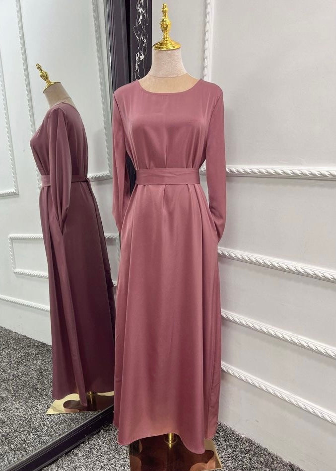 Satin Belt Abaya