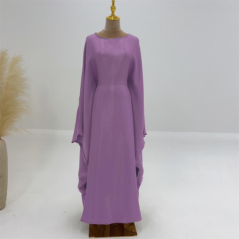 Satin iridescent Batwing Kaftan