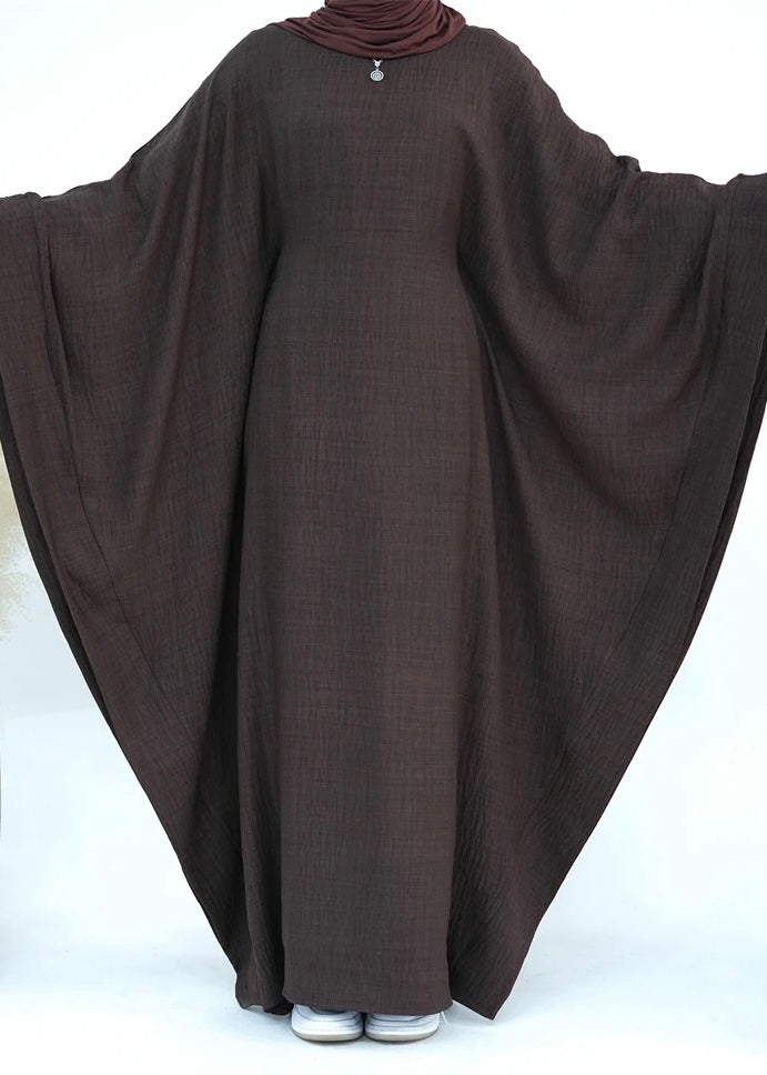 “Linen” crinkle Batwing Kaftan