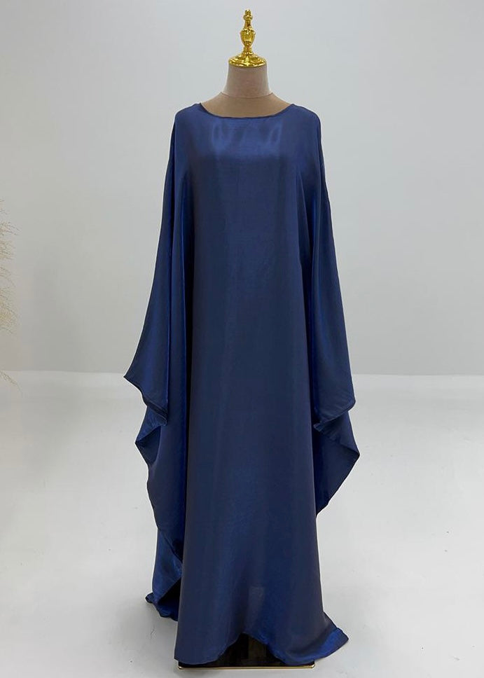 Satin iridescent Batwing Kaftan