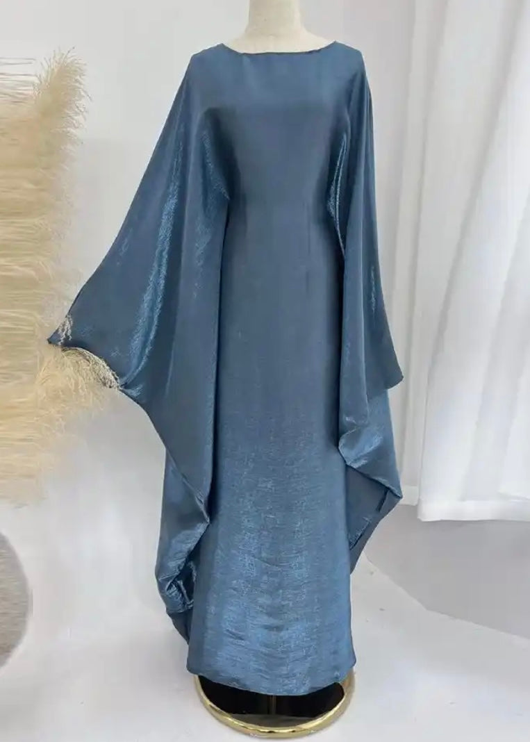 Satin iridescent Batwing Kaftan