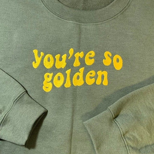 You’re So Golden Embroidered Sweatshirt