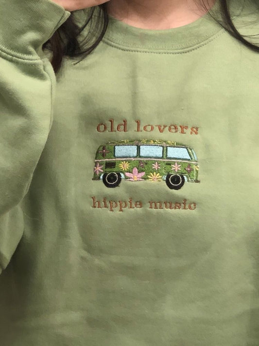 Military Green Old Lovers Hippie Music