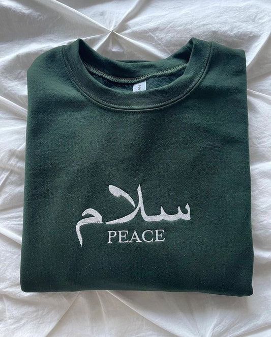 Salam Peace Embroidered Sweatshirt