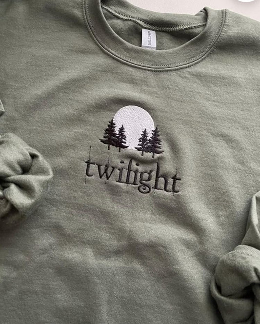 Sage Twilight Embroidered Sweatshirt