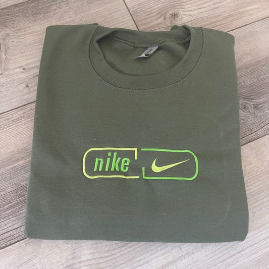 Green Pill Embroidered Sweatshirt